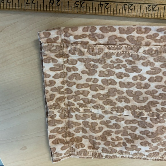 Anthropologie Wanderer Cropped Utility Pants‎ Animal Print Size 28 - Picture 8 of 13